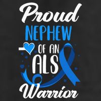Proud Nephew Of An ALS Warrior Aunt Uncle ALS Awareness Adult Drive Performance Visor