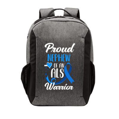Proud Nephew Of An ALS Warrior Aunt Uncle ALS Awareness Vector Backpack