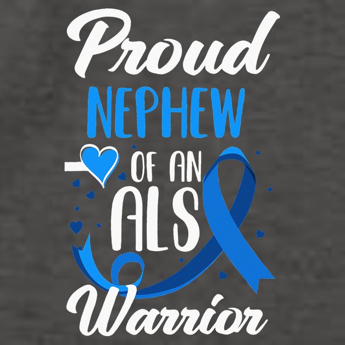 Proud Nephew Of An ALS Warrior Aunt Uncle ALS Awareness Vector Backpack