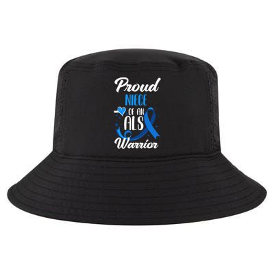 Proud Niece Of An ALS Warrior Aunt Uncle ALS Awareness Cool Comfort Performance Bucket Hat