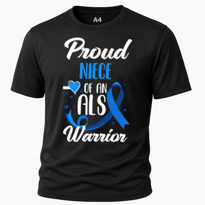 Proud Niece Of An ALS Warrior Aunt Uncle ALS Awareness Performance Shirt