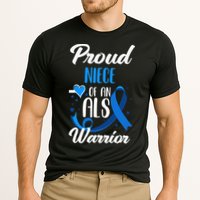 Proud Niece Of An ALS Warrior Aunt Uncle ALS Awareness Cooling Performance Crew T-Shirt
