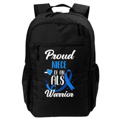 Proud Niece Of An ALS Warrior Aunt Uncle ALS Awareness Backpack