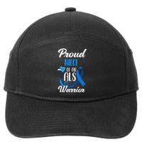 Proud Niece Of An ALS Warrior Aunt Uncle ALS Awareness 7-Panel Snapback Hat