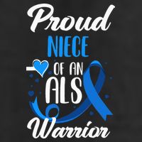 Proud Niece Of An ALS Warrior Aunt Uncle ALS Awareness Adult Drive Performance Visor