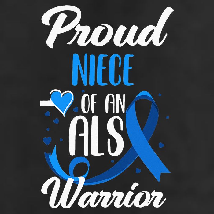 Proud Niece Of An ALS Warrior Aunt Uncle ALS Awareness Adult Drive Performance Visor
