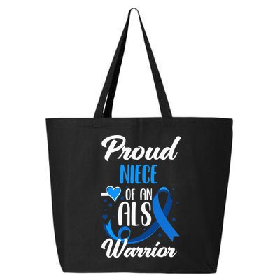 Proud Niece Of An ALS Warrior Aunt Uncle ALS Awareness 25L Jumbo Tote