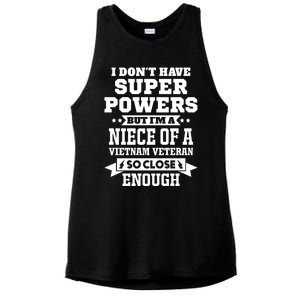 Proud Niece Of A Vietnam Veteran Memorial Day Cute Gift Ladies PosiCharge Tri-Blend Wicking Tank