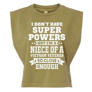 Proud Niece Of A Vietnam Veteran Memorial Day Cute Gift Garment-Dyed Women's Muscle Tee