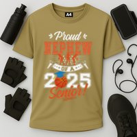 Proud Nephew Of A 2025 Senior Graduate Basketball Gift Cooling Performance Crew T-Shirt