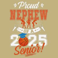 Proud Nephew Of A 2025 Senior Graduate Basketball Gift Cooling Performance Crew T-Shirt
