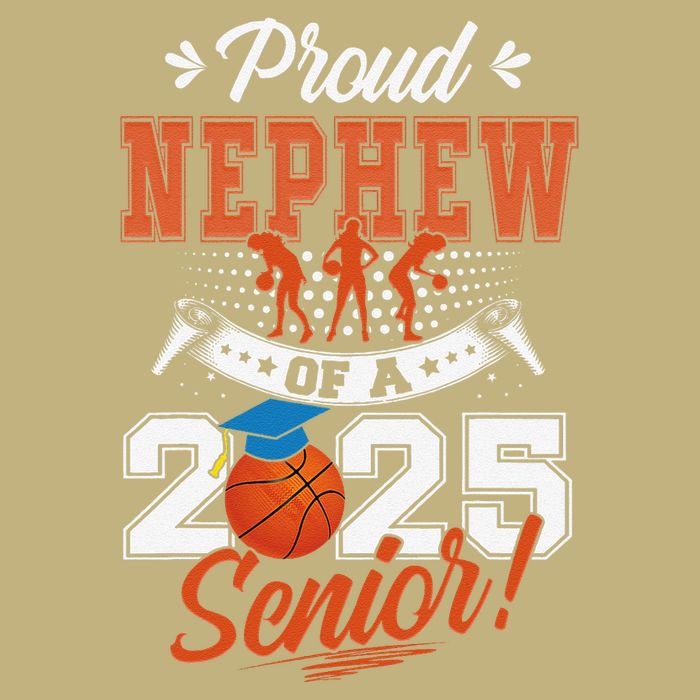 Proud Nephew Of A 2025 Senior Graduate Basketball Gift Cooling Performance Crew T-Shirt