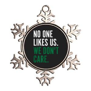 Philadelphia No One Likes Us We Don't Care Philly Fan Metallic Star Ornament