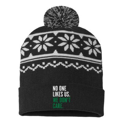 Philadelphia No One Likes Us We Don't Care Philly Fan USA-Made Snowflake Beanie