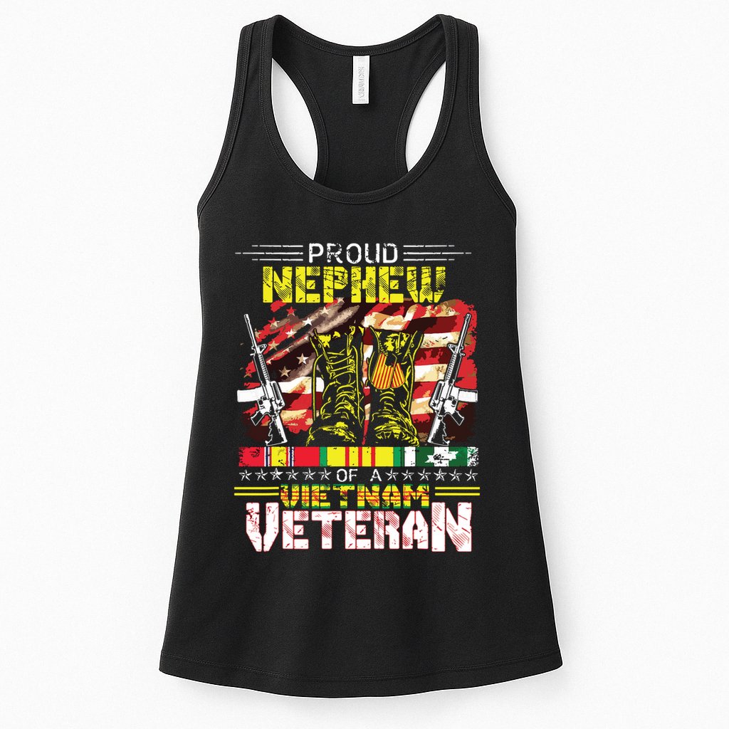 Proud Nephew Of A Vietnam Veteran Vietnam War Vet Womens Tank Top