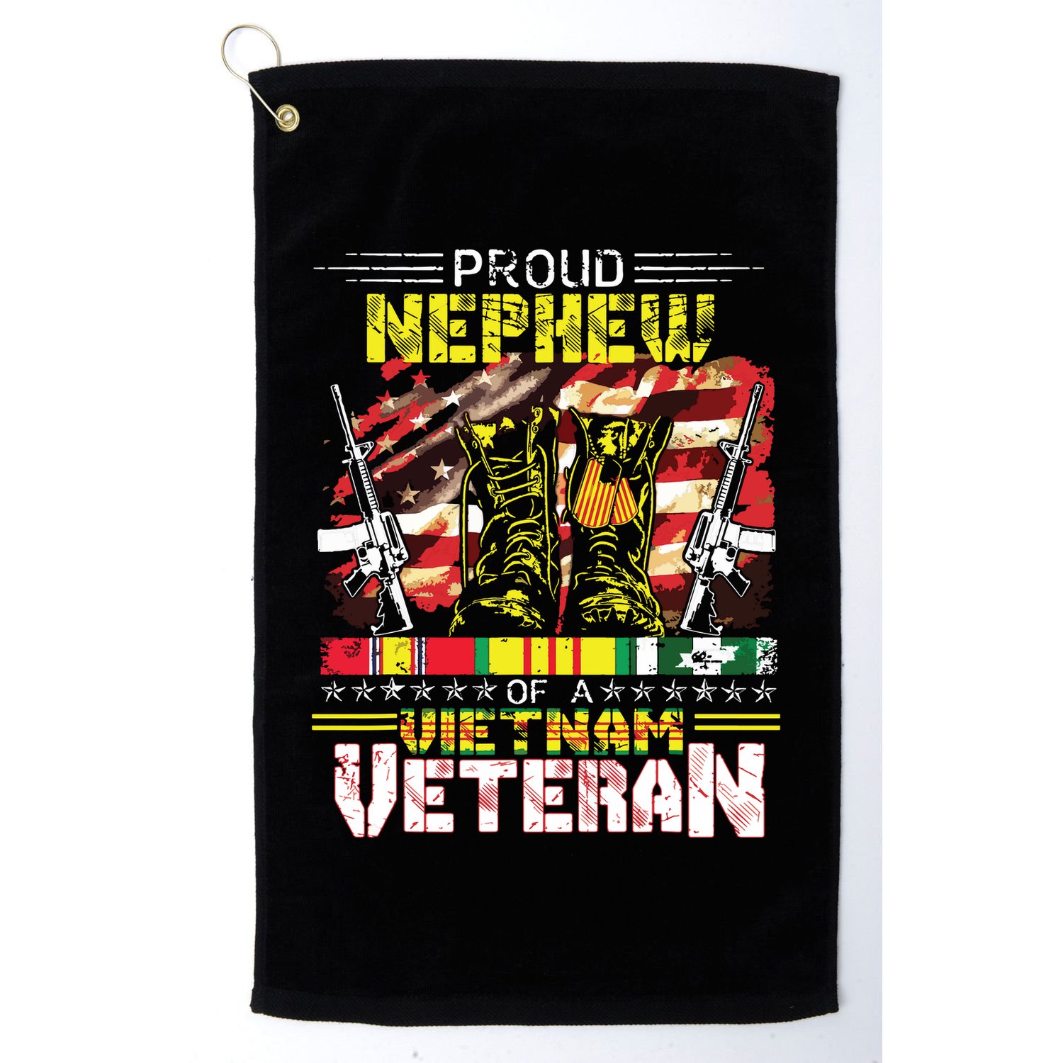 Proud Nephew Of A Vietnam Veteran Vietnam War Vet Golf Towel