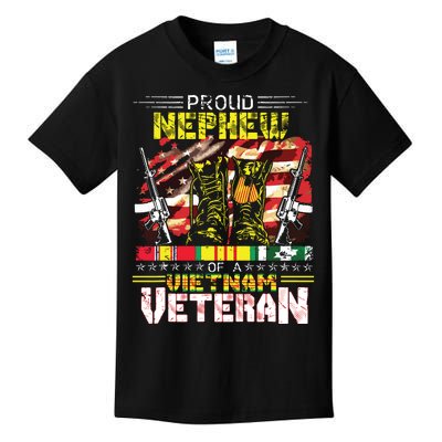 Proud Nephew Of A Vietnam Veteran Vietnam War Vet Kids T-Shirt