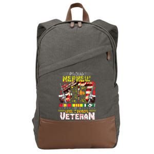 Proud Nephew Of A Vietnam Veteran Vietnam War Vet Cotton Canvas Backpack