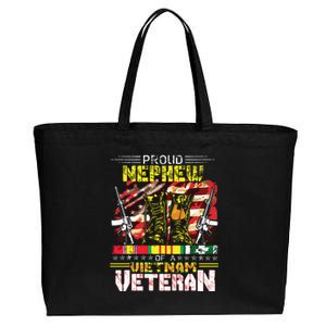 Proud Nephew Of A Vietnam Veteran Vietnam War Vet Cotton Canvas Jumbo Tote