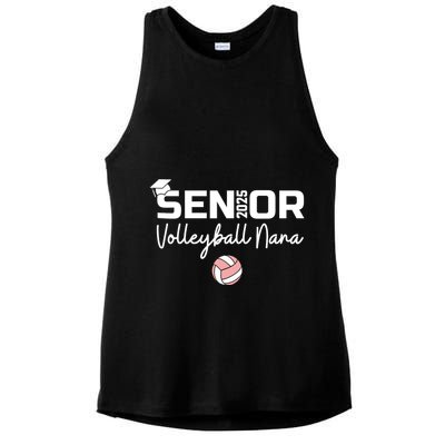 Proud Nana Of A Volleyball Senior 2025 Volleyball Nana Ladies PosiCharge Tri-Blend Wicking Tank