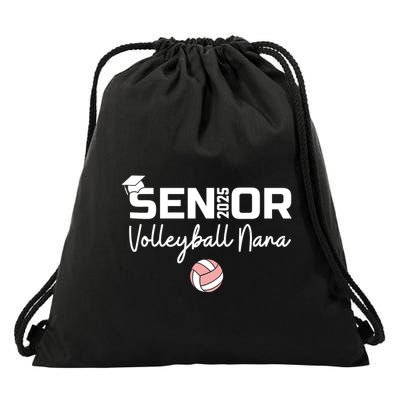 Proud Nana Of A Volleyball Senior 2025 Volleyball Nana Drawstring Bag