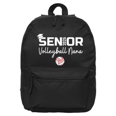 Proud Nana Of A Volleyball Senior 2025 Volleyball Nana 16 in Basic Backpack