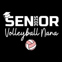 Proud Nana Of A Volleyball Senior 2025 Volleyball Nana 16 in Basic Backpack