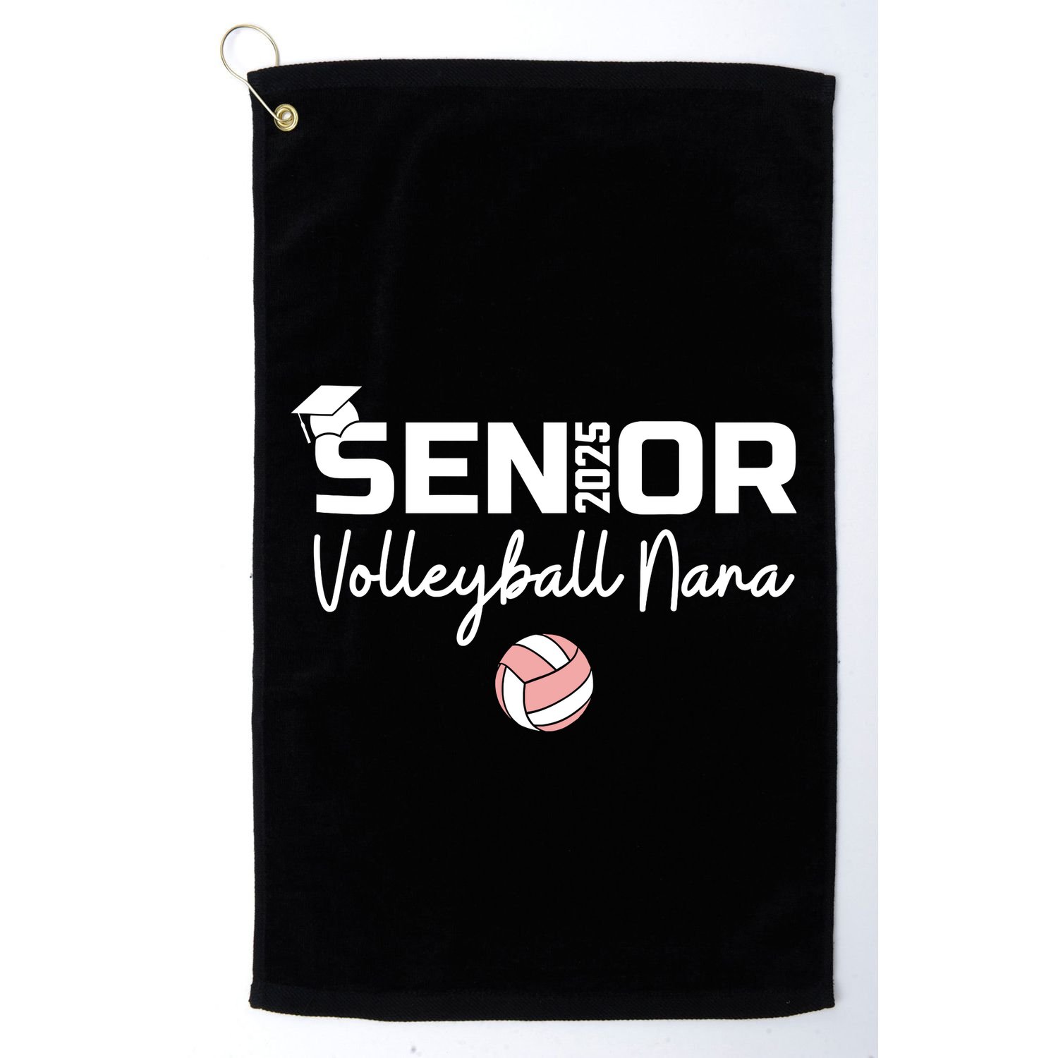 Proud Nana Of A Volleyball Senior 2025 Volleyball Nana Golf Towel