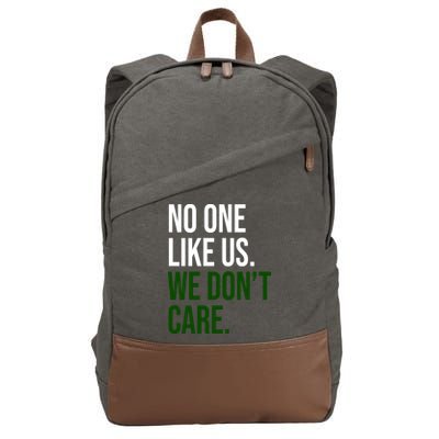 Philadelphia No One Likes Us We Dont Care Philly Fan Cotton Canvas Backpack