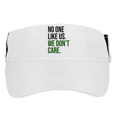 Philadelphia No One Likes Us We Dont Care Philly Fan Adult Drive Performance Visor