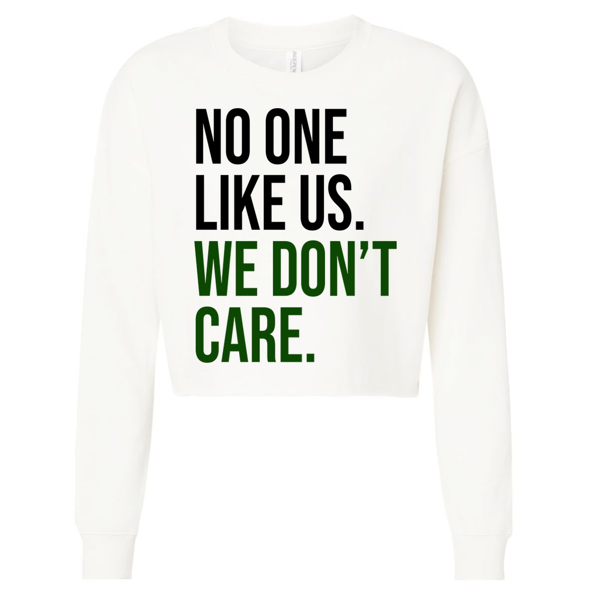 Philadelphia No One Likes Us We Dont Care Philly Fan Cropped Pullover Crew