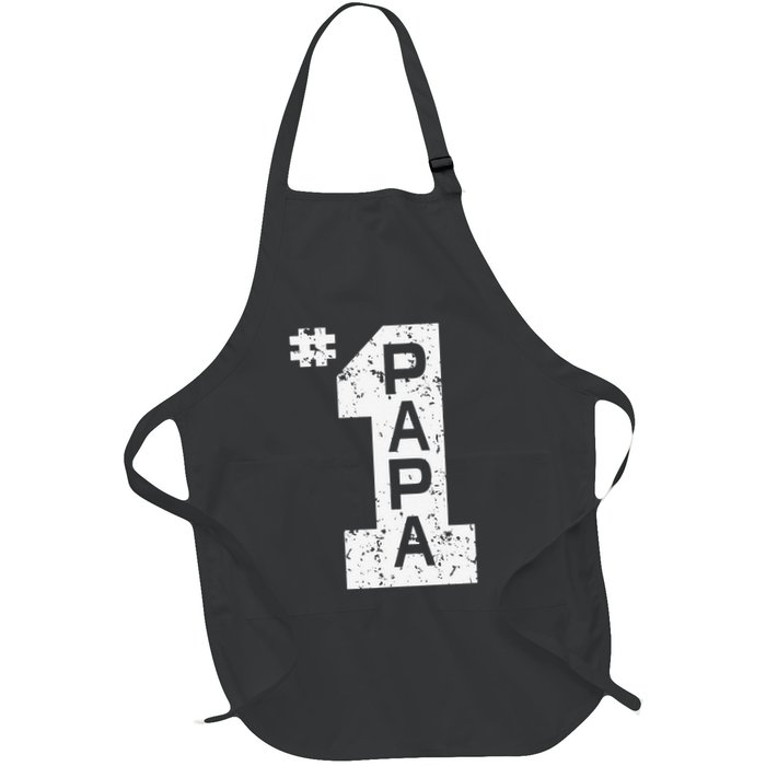 Papa Number One 1 Grandpa Fathers Day From Grandson Funny Pa Apron