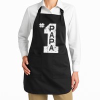 Papa Number One 1 Grandpa Fathers Day From Grandson Funny Pa Apron