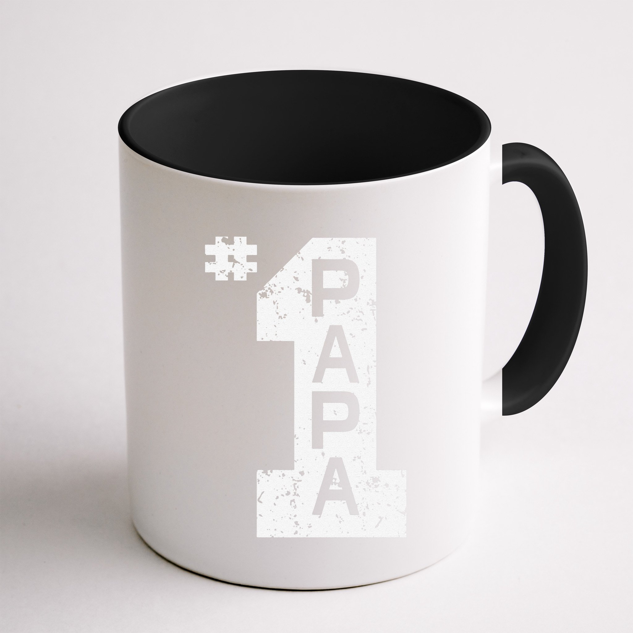 Papa Number One 1 Grandpa Fathers Day From Grandson Funny Pa Mug