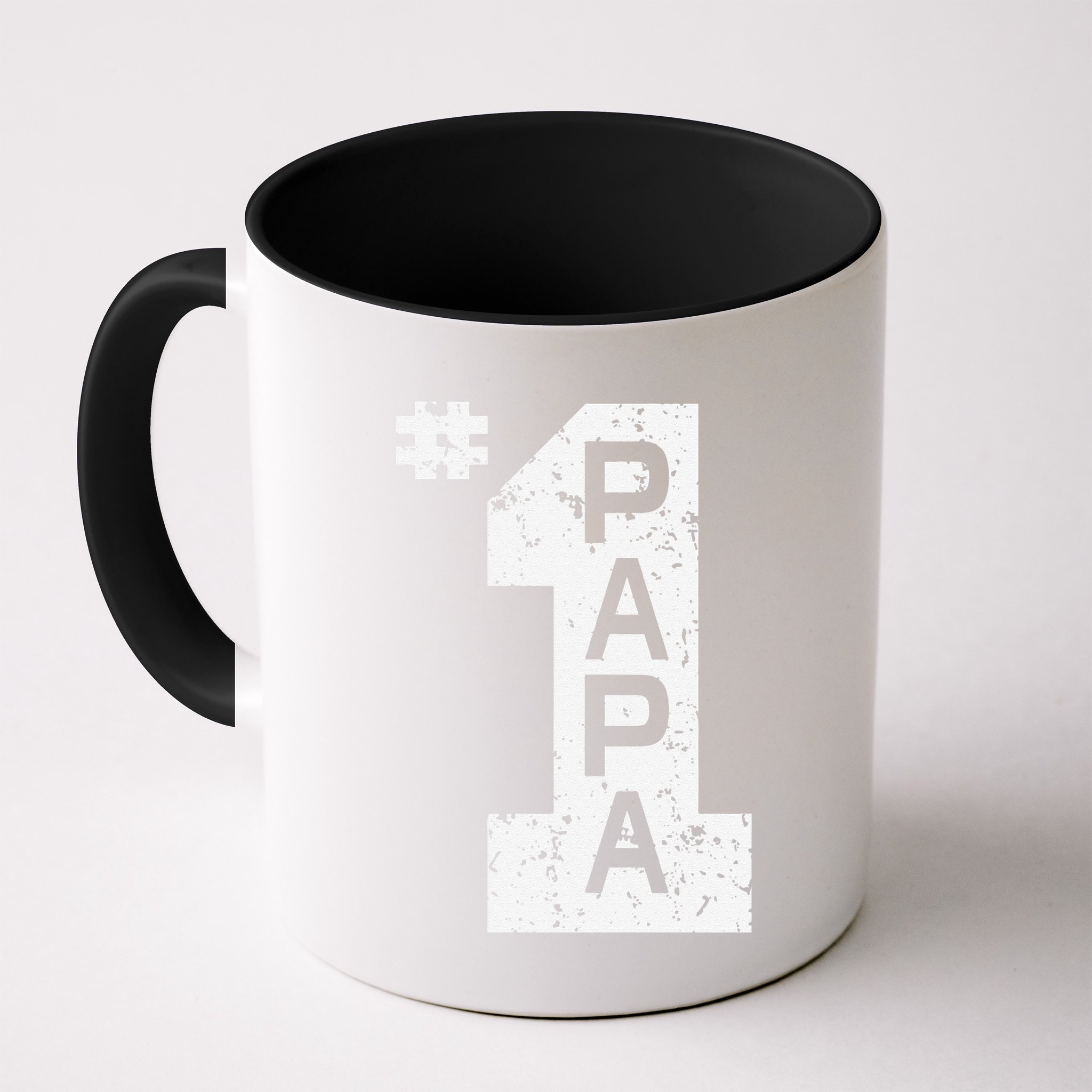 Papa Number One 1 Grandpa Fathers Day From Grandson Funny Pa Mug