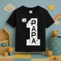 Papa Number One 1 Grandpa Fathers Day From Grandson Funny Pa Toddler T-Shirt