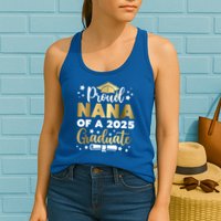 Proud Nana Of A 2025 Graduate Grandmother Senior 2025 Gift Womens Tank Top