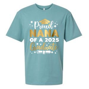 Proud Nana Of A 2025 Graduate Grandmother Senior 2025 Gift Sueded Cloud Jersey T-Shirt