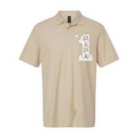 Papa Number One 1 Grandpa Fathers Day From Grandson Funny Pa Softstyle Adult Sport Polo