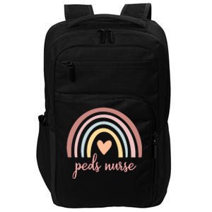 Pediatric Nurse Peds Rn Pediatric Nicu Boho Rainbow Nursing Gift Impact Tech Backpack