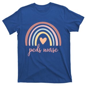 Pediatric Nurse Peds Rn Pediatric Nicu Boho Rainbow Nursing Gift T-Shirt