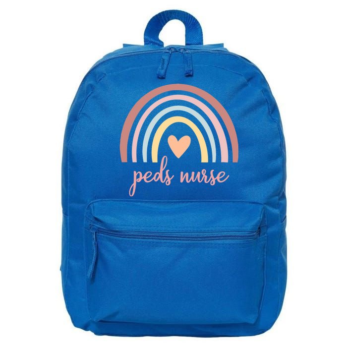 Pediatric Nurse Peds Rn Pediatric Nicu Boho Rainbow Nursing Gift 16 in Basic Backpack