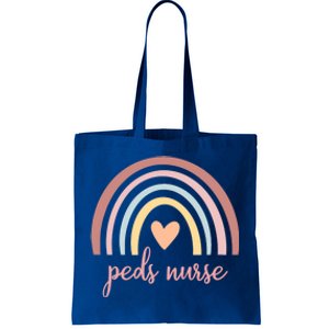 Pediatric Nurse Peds Rn Pediatric Nicu Boho Rainbow Nursing Gift Tote Bag