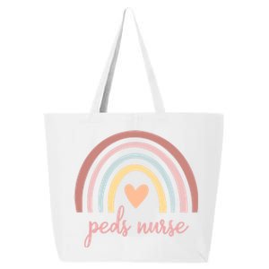 Pediatric Nurse Peds Rn Pediatric Nicu Boho Rainbow Nursing Gift 25L Jumbo Tote