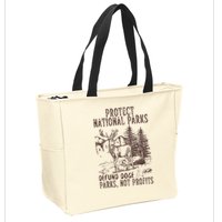 Protect National Parks Defund Doge Support Parks Not Profits Zip Tote Bag