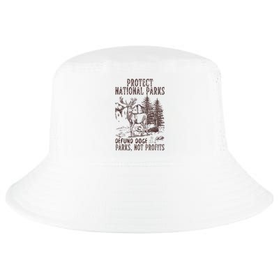 Protect National Parks Defund Doge Support Parks Not Profits Cool Comfort Performance Bucket Hat