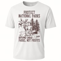 Protect National Parks Defund Doge Support Parks Not Profits Cooling Performance Crew T-Shirt
