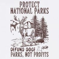 Protect National Parks Defund Doge Support Parks Not Profits Cooling Performance Crew T-Shirt