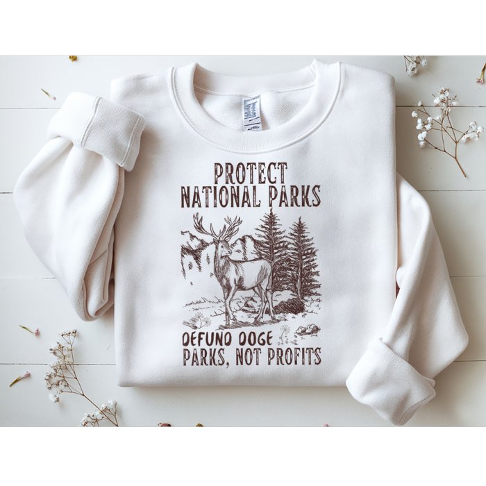 Protect National Parks Defund Doge Support Parks Not Profits Sweatshirt