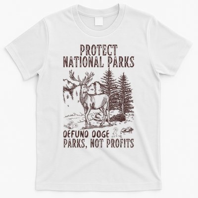 Protect National Parks Defund Doge Support Parks Not Profits T-Shirt